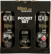 RifleCX - POCKET SET, sprawdzony kieszonkowy zestaw środków do czyszczenia i konserwacji wszelkiej broni w podróży (Konserwacja Broni)