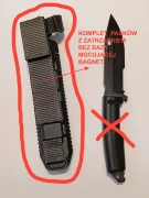 FBŁR - Paski mocujące z zatrzaskiem do zespołu bazy bagnetu (nie zawiera bazy), wyposażenie karabinka MSBS GROT (FBŁR 325-30-000-000-BAZA-PASEK)