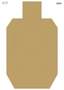 Tarcze - IDPA (PIRO), sylwetka alfa/delta/charlie,  papier 80g, op. 50 szt. (R_500x700mm ZK3616)