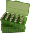 MTM - Pudełko na amunicję - 9mm Para Luger, poj. 50 szt., zielone (MTM P-50-9M-16)