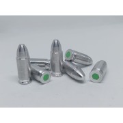 ZBIJAK - Łuska ALU kal. 9x19mm Luger, atrapa naboju bez prochu i spłonki (Zbijak 9x19 Alu Monolit)