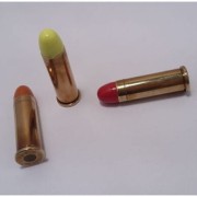 ZBIJAK - Łuska MOS kal. 357 Magnum, pocisk: kolor, atrapa naboju bez prochu i spłonki (Zbijak 357 MAG Łuska Mosiężna)