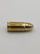 ZBIJAK - Łuska MOS kal. 9x19mm Luger pocisk ZWYKŁY, atrapa naboju bez prochu i spłonki (Zbijak 9x19 Łuska Mosiężna)