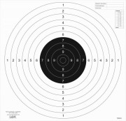 Tarcze - TS-2 PSP Podstawowa tarcza strzelecka pistolet 25m, offset papier 90g, op. 500 szt. (L_520x520mm T05001)