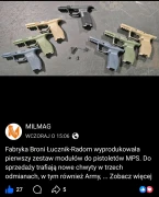 FBŁR - Podwyższone przyrządy celownicze stalowe (mucha i szczerbina) do MPS kal. 9x19mm (FBŁR Przyrządy Celownicze)