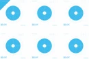 Tarcze - Zbiorcza tarcza 6x koła w kolorze niebieskim, karabin optyka 100m, karton 200g, op. 25 szt. (L_680x450mm, T02007_BLUE)