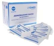 MED - Jednorazowe gaziki do dezynfekcji ran nasączone alkoholem, op. 100 szt. (MED Dezynfekcja)