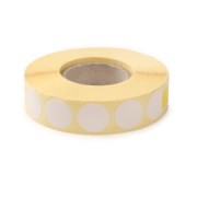 Zaklejki - do tarcz BIAŁE, śr. 16mm, rolka 1000 szt., wkład do małego dyspensera BulletMag (Zaklejki 16mm)