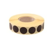 Zaklejki - do tarcz CZARNE, śr. 16mm, rolka 1000 szt., wkład do małego dyspensera BulletMag (Zaklejki 16mm)