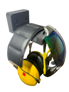 BM - Uchwyt magnetyczny - wieszak na słuchawki, okulary, pas strzelecki lub plecak (BM)