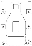 Tarcze - "FBI-Q trening" test kwalifikacyjny, papier 80g, op. 50 szt. (R_495x695mm, ZK2797)