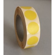 Zaklejki - do tarcz ŻÓŁTE o śr. 16mm, na rolce 1000 szt. (Zaklejki 16mm)