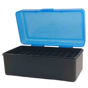 BERRYS - Pudełko na amunicję kal. 50/90, poj. 50 szt. pociskiem skierowanym w dół, kolor:  niebieski (BE-415-Blue)