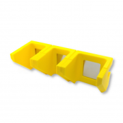 MP - MHS zestaw uchwytów magnetycznych na 1 pistolet i 2 magazynki, kolor: żółty (MP MagneticHolderSystem)